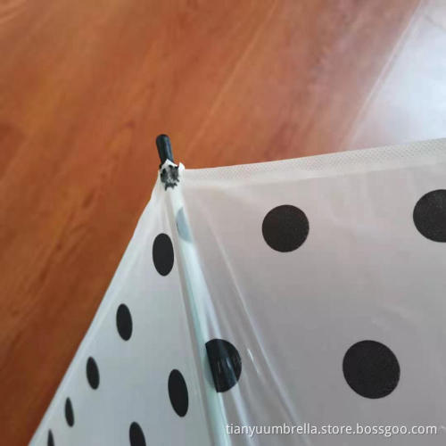 EVA Frosted Automatic Polka-Dot Umbrella